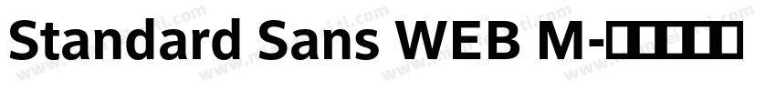 Standard Sans WEB M字体转换